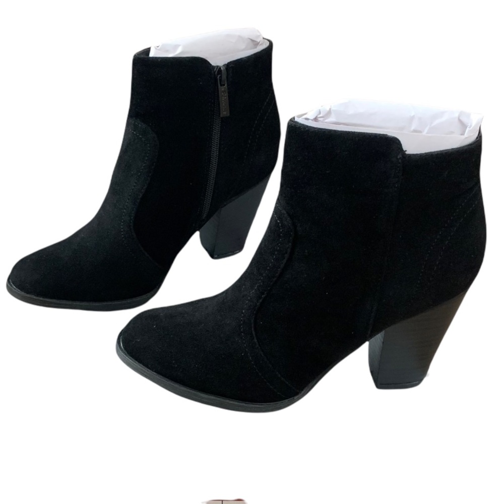 Western chunky heel ankle bootie